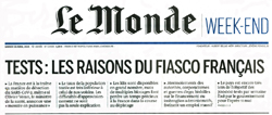 TESTS : LE FIASCO FRANCAIS